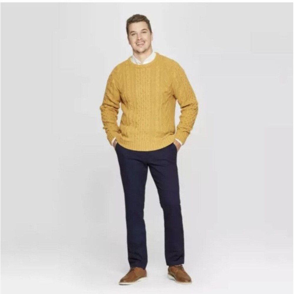 Men's Goodfellow & Co Big & Tall  Slim Hennepin Chino Pants Xavier Navy 38/36